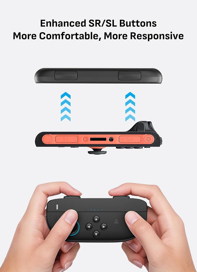 Mumba Wrist Straps Compatible with Nintendo Switch 2 Mouse Mode, 2 Pairs Magnetic Wrist Straps for Joy Con Controller,Switch 2 Replacement Parts Accessories,Improved sensitive SR/SL Buttons - Image 4
